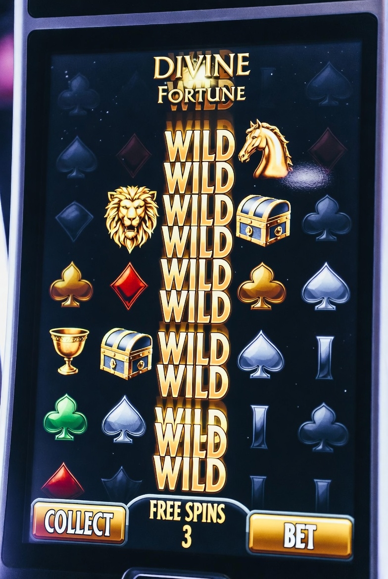 Түсетін Wild-таңбалары бар Divine Fortune-дағы тегін айналымдар раунды