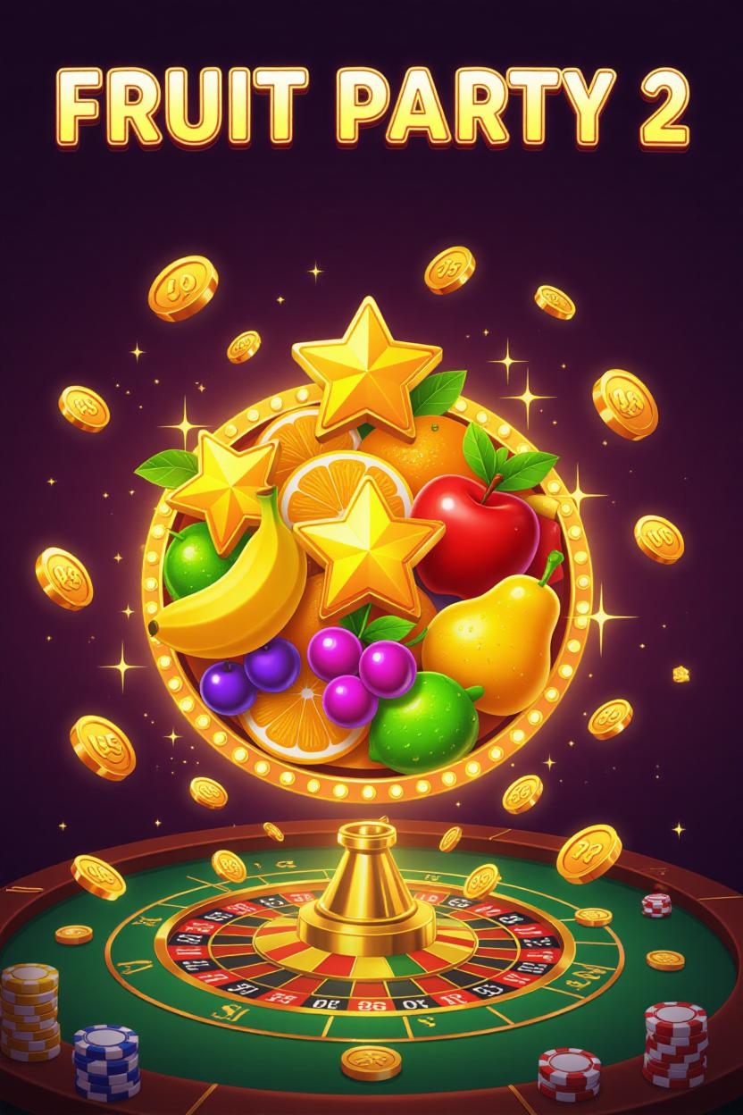 Pin-Up казиносындағы Fruit Party 2 слотындағы мультипликаторлардың жұмыс істеу мысалы
