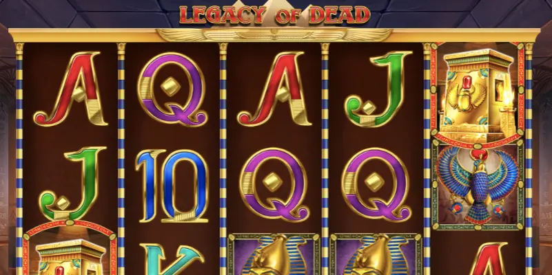 Символдардың құндылығы бар Legacy of Dead төлем кестесі