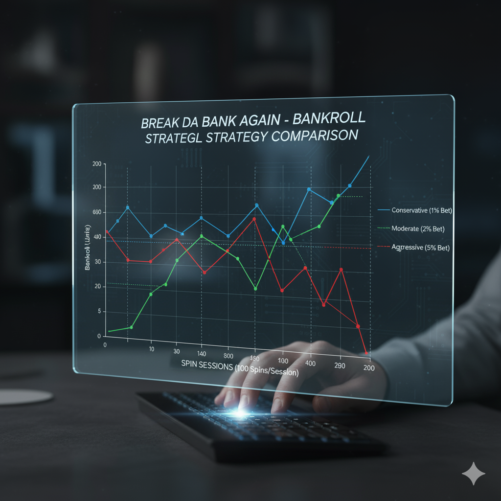 Comparison of three bankroll management strategies in Break da Bank Again