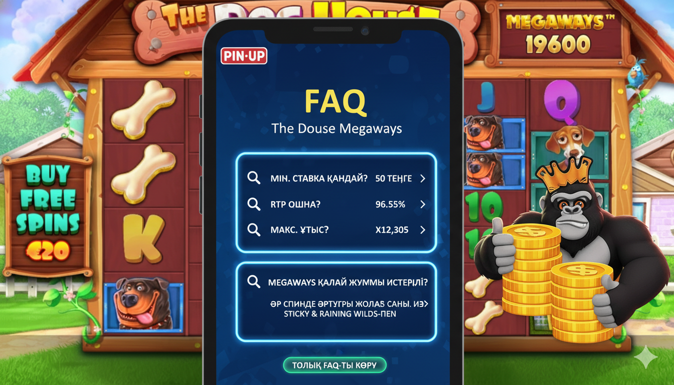 The Dog House Megaways üzrə tez-tez verilən sualların vizuallaşdırılması