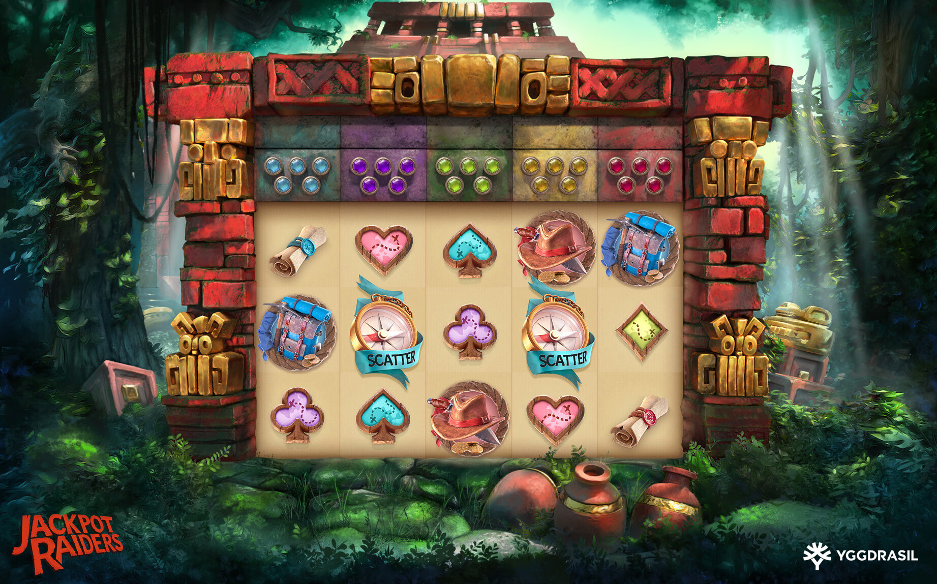 Жабысқақ Wild-символдары бар Jackpot Raiders-тегі ақысыз айналдырулар бонус раунды