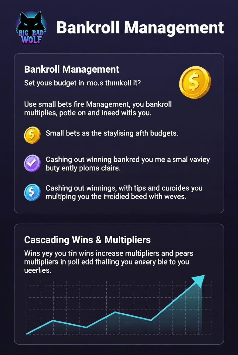 Bankroll management infographic for Big Bad Wolf