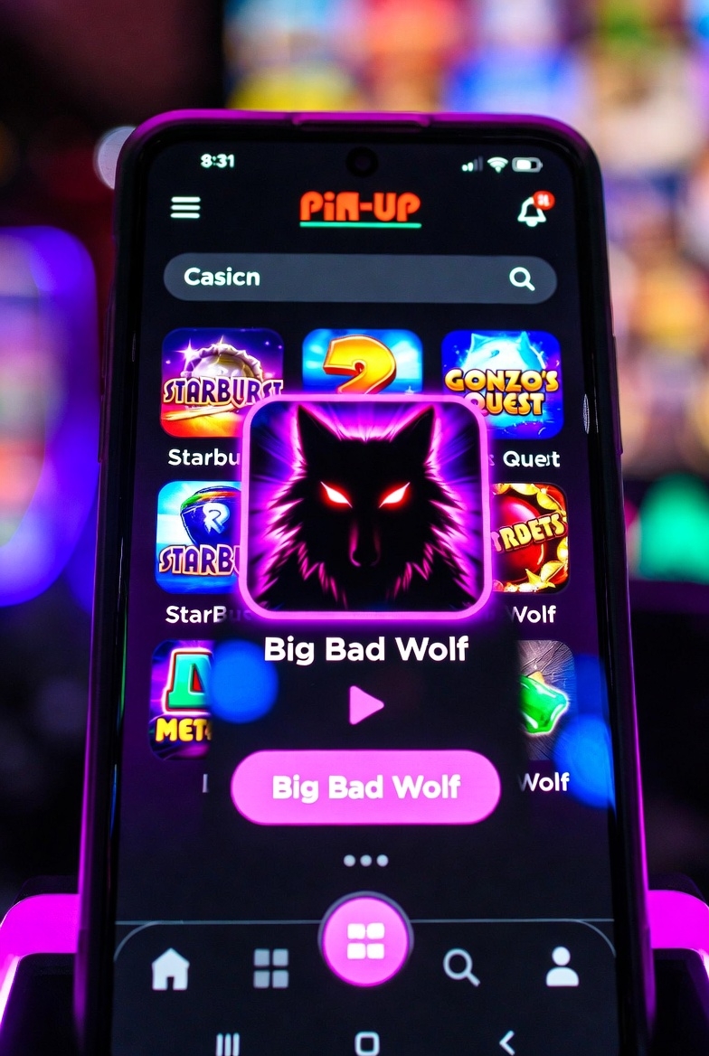 Pin-Up mobile interface with Big Bad Wolf launched