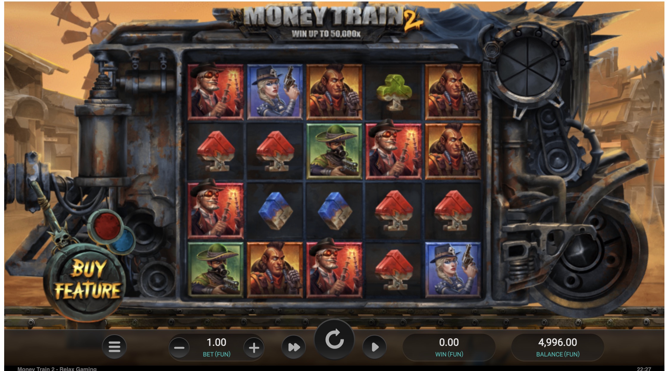 Money Train 2 бонус ойынындағы ірі ұтыс