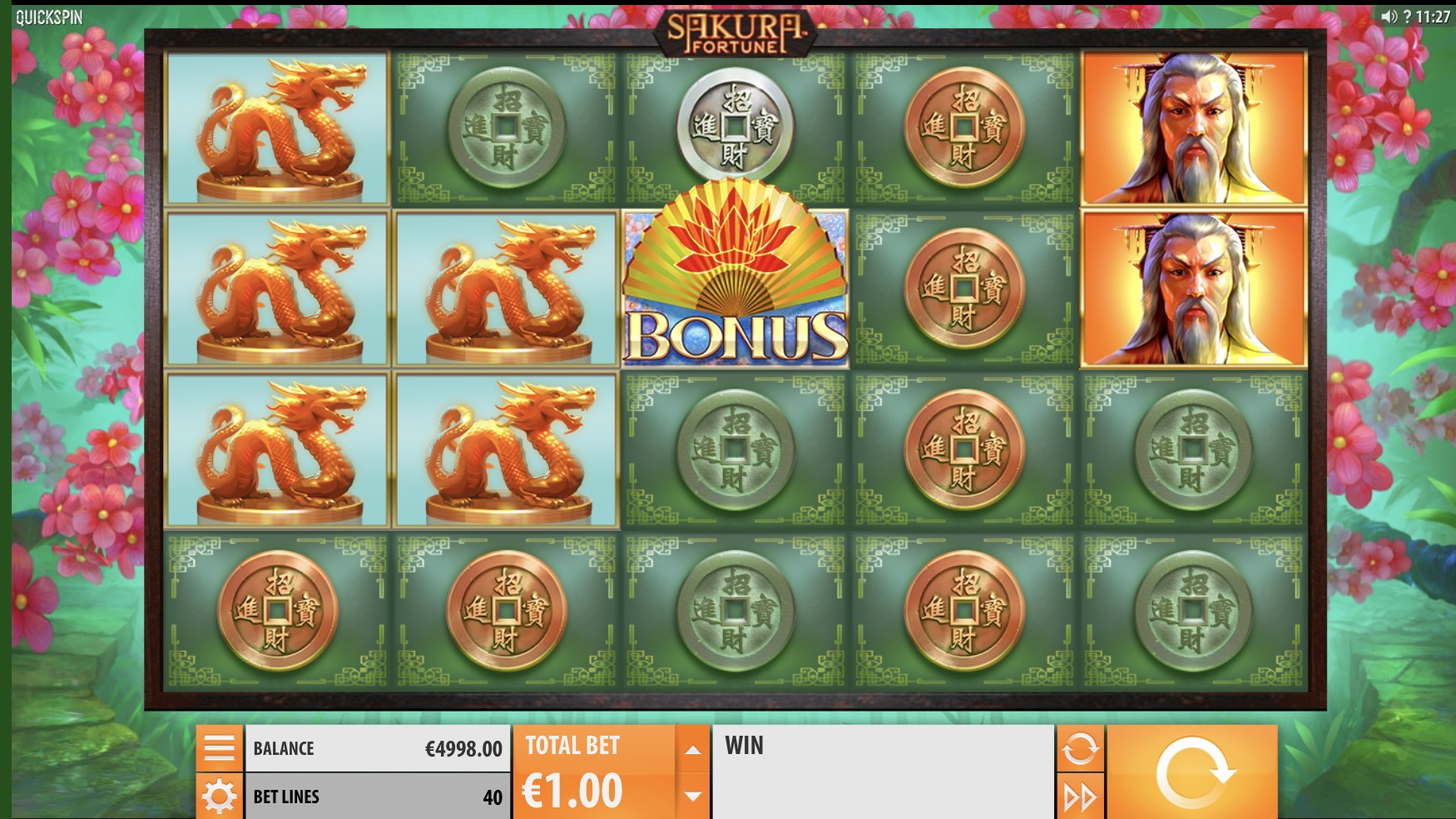 Управление банкроллом в слоте Sakura Fortune на Pin-Up